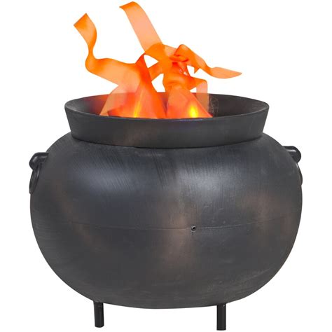 halloween cauldron with flame|More.